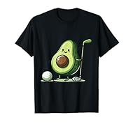 ¿Qué tal un divertido y original diseño de camiseta que muestra un aguacate jugando al golf? Este diseño es perfecto para todos los que aman los aguacates y les gusta hacer deporte. Ella balancea el bate con una sonrisa y golpea la pelota que parece ...