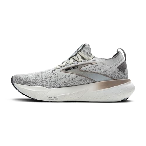 Brooks Men’s Glycerin Stealthfit 21 Neutral Running Shoe - Grey/Frost Grey/Champagne - 14 Medium