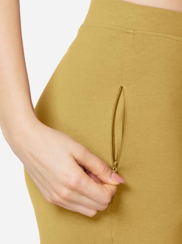 Image of VSTAR PL02 Women Ankle Length Stretchable Slim Fit Leggings with Secured Side Pocket | Moisture-Wicking | Soft Waistband & Cotton-Elastane Fabric