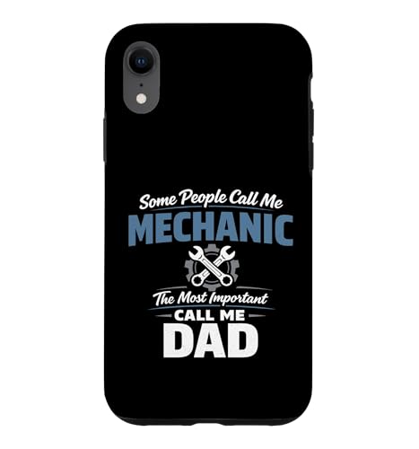 Some People Call Me Mechanic Dad Blue Collar Job Daddy �X�}�z�P�[�X iPhone XR �p