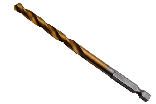 1,5 mm TITAN Bohrer mit Sechskantschaft HSS-TIN Spiralbohrer mit Bit-Aufnahme VE 10 Stück Cover