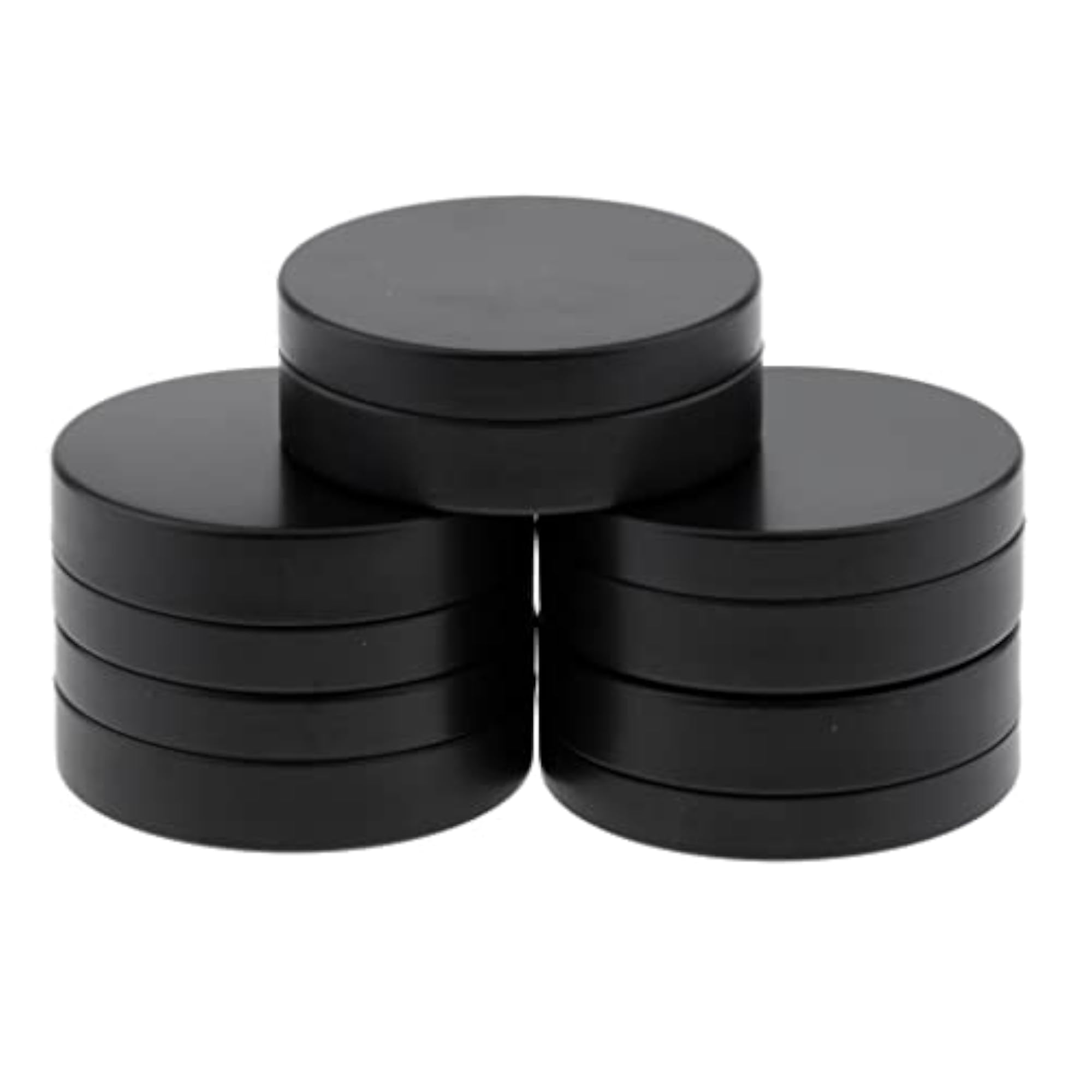 Pink Aluminum Cosmetic Pot Lip Balm Jar Containers, 6 Pieces