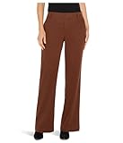 Liverpool Los Angeles Women's Kelsey Mid-Rise Wide Leg Trousers Saddle Brown Size: 14 Inseam: 31
