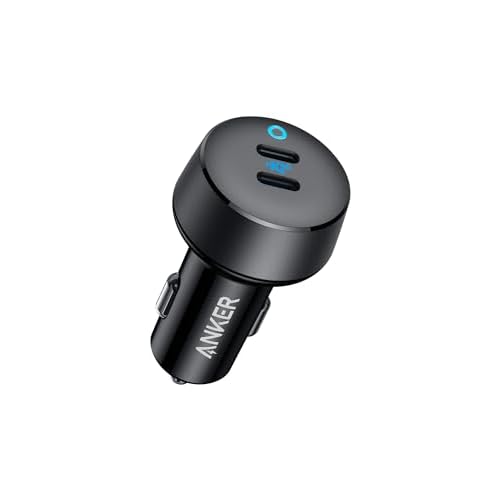 Anker USB C Car Charger, 40W 2-Port PowerIQ 3.0 Type C Adapter, iPhone 17 Car Charger, PowerDrive III Duo with Power Delivery for iPhone 17/17 Pro Max/16/15/14 Series, Galaxy S24/23,AirPods 