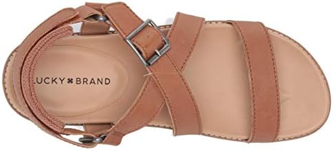 Lucky Brand Women's IDENIA Wedge Sandal, Latte, 10 | Image 4