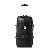 TOTTO - Maleta de Viaje Mediana Oficial del Real Madrid, Color Negro