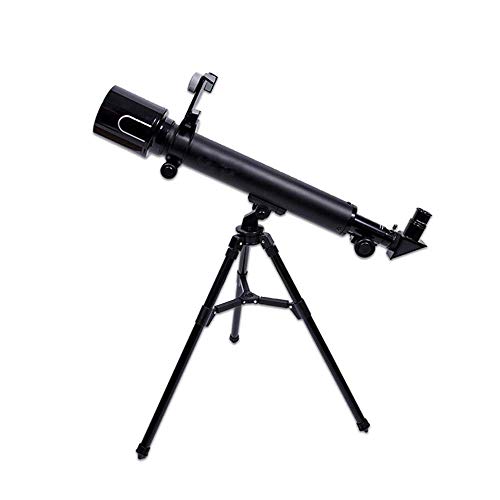 大人と子供初心者向けの望遠鏡、口径50mm、600mmのAZ天体屈折望遠鏡、BAK4プリズムFMCレンズ、スマートフォンマウントと三脚付き、月を見るための天文学用望遠鏡