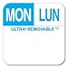 Mon/Lun 1"X1" Bilingual Ultra Removable Labels, Roll of 1000