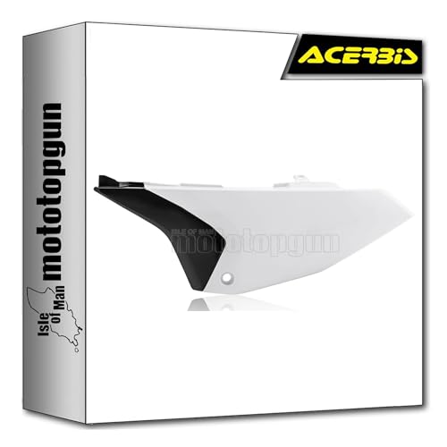 Side panels Acerbis 0023532.237 blanc noir pour moto Yamaha YZ 65