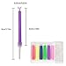 Birthday Cake Candles in Holders Cake Tricks and Decorations – Colors: red, Pink, Yellow, Blue, Green, Purple – 12 Pieces (12)