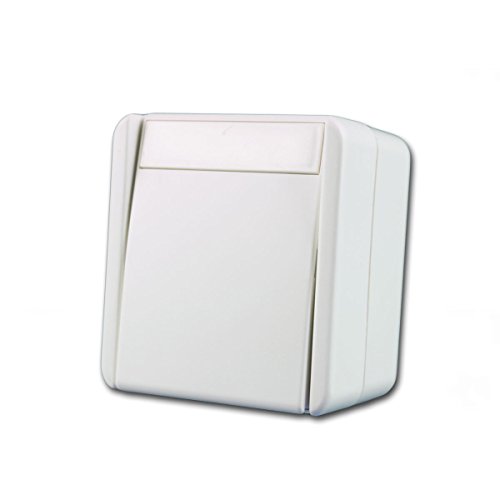 fontana Schalter 2-polig weiß, 250V~/10A, AP, IP44