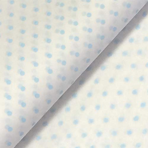 PPO 10 Sheets Blue Polka Dot Tissue Paper - Gift Wrap Wrapping Paper Sheets for Art Craft Decorative 45x70cm