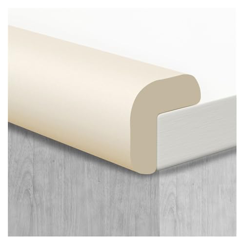 XPLKQXE Protectores para Esquinas Bordes, Protector Bordes Suave, Cantoneras Acolchadas 3M Adhesivo, Protector Esquinas Protector, Multiusos Protector Espuma (Color : White, Tamaño : 8m)