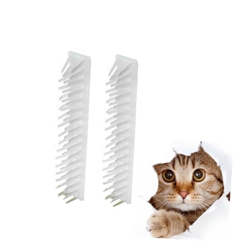 Cepillo de plástico blanco para gatos en casa 6