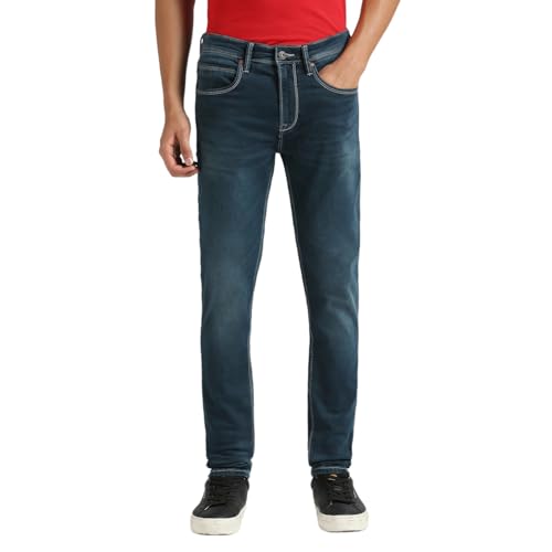 Image of Pepe Jeans Men's Straight Fit Jeans | Mid Rise | Chinox | Jeans for Man