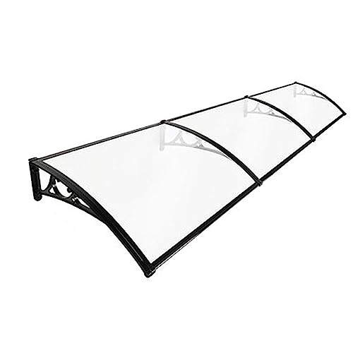 Sooar Vordach für Haustür Polycarbonat Balkon Überdachung Türüberdachung Haustür Vordach Überdachung Terrasse für Garage Balkon Fenster Haus (Size : 300x120cm)