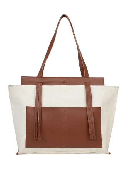 Yelloe Off White Tan Oversized Shopper Bag (B0CJBZWWCD) Amazon Price History, Amazon Price Tracker