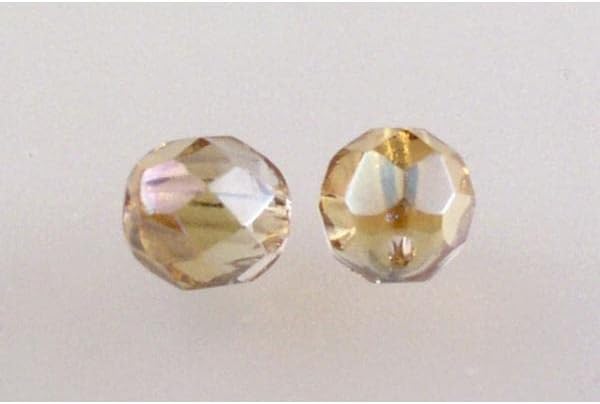 30pcs Fire Polished Faceted Beads Round 8 mm, Crystal 22501 (30-22501), Bohemia Crystal Glass, Czechia 15119001