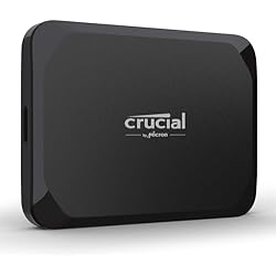 Crucial X9 SSD portátil 1 TB - Hasta 1050 MB/s - PC y Mac, con Mylio Photos+ - Unidad de estado sólido externa USB 3.2 - CT1000X9SSD902