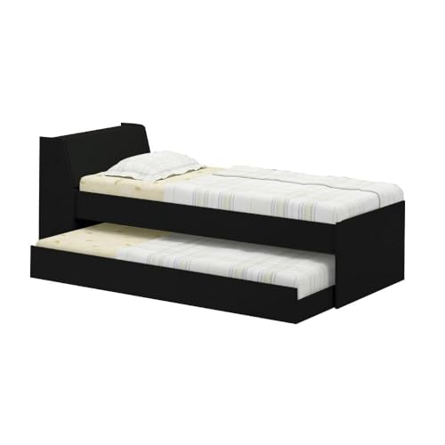Cama Solteiro Bicama Ditália Bb-28 Preto