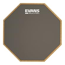 PRACTICE ANYTIME, ANYWHERE - Evans RealFeel Drum Practice Pad provides the best practice substitute to acoustic drums, so you can practice rudiments, paradiddles or just drum along to that song on the radio – without disturbing anyone. Portable and q...