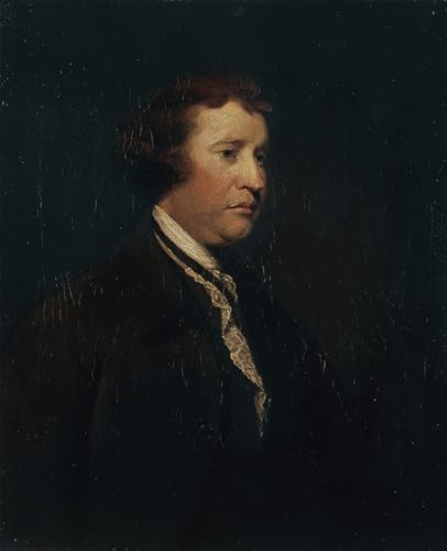 Impression sur toile Joshua Reynolds portrait Edmund Burke pour décoration grand salon moderne