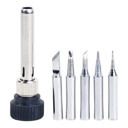 Ronyme Lot de 5 Pointes de Fer à souder avec Manchon de soudage (i, B, K, 3C, 2.4D) pour Station de soudage Professionnelle 936