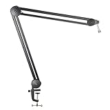 DHDHWL Soporte de micrófono Ampliación de Soporte más Robusto micrófono Compatible con Boom Ajustable del Brazo de Tijera