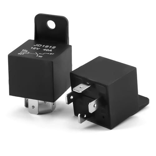 2Pcs 5 Pin Relay 12V 40A Multi-Purpose Automotive Truck Heavy Duty Standard Kit for Car Motorcycle Compatible With Mondeo JD1912 Relay