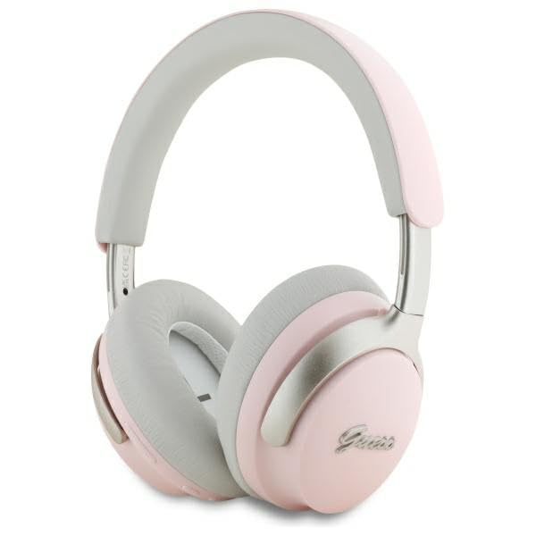 CG Mobile Guess Casque Bluetooth sur l'oreille ANC/ENC DB Metal Script Logo Rose