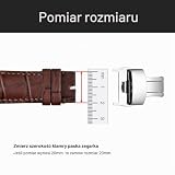 WOCCI Zamek składany ze stali nierdzewnej, zamienna klamra do paska zegarka, szerokość klamry 10 mm 12 mm 14 mm 16 mm 18 mm 20 mm 22 mm, Srebrny, 18mm, pasek