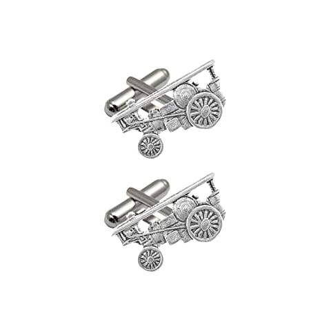 PPT12 Showman Traction Engine Made From Fine English Pewter On A Pair Of Cufflinks Handmade In Sheffield By CreatedByJake Cover