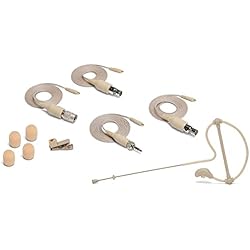 Microfono Inalambrico Dpa Samson SE10x Micrófono de bajo Perfil con cápsula de Condensador en Miniatura y Cuatro Cables adaptadores compatibles con los Sistemas inalámbricos más Populares (Tan) (SE10TX)