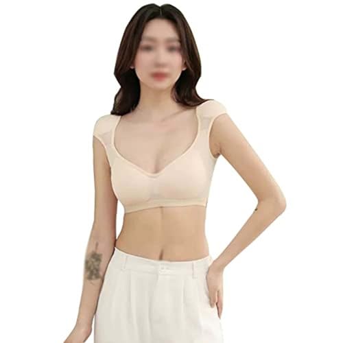 Built in Padded Shoulder T-Shirt Women's Short Sleeve Breathable Clothing Female Bottoming T Shirt Tops Lady Top Tees3