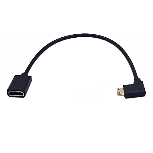 Câble mini HDMI 2.1 8K coudé 90 degrés adaptateur mâle femelle ultra fin de 4 mm
