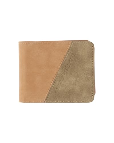 Quiksilver Sea Barker Men's Triple Leaf Wallet, Bone / brown, M