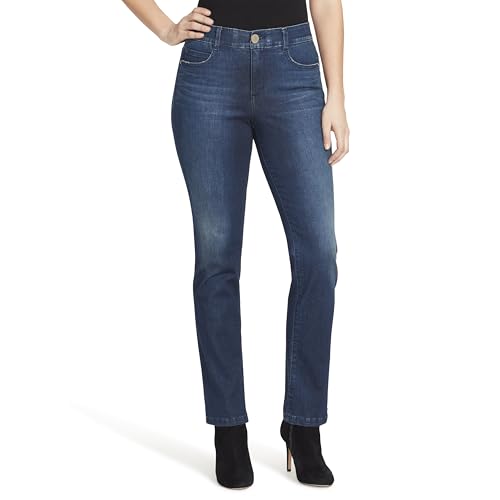 Vintage America Blues Women's F'ab Body Sculpt Straight Leg Denim Jean, Beverly, 14