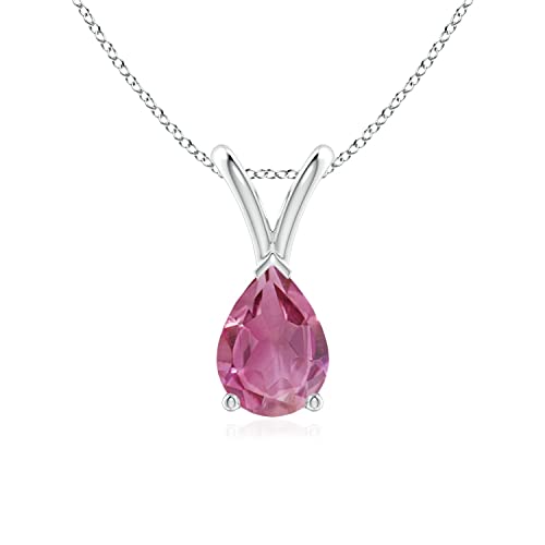 Angara Natural Pink Tourmaline Solitaire...