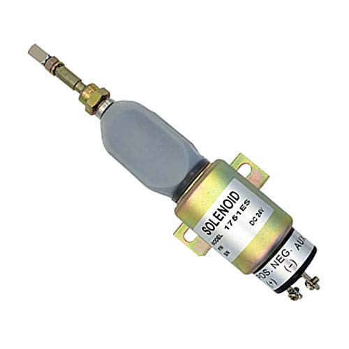 Solénoïde d'arrêt de valve de carburant diesel pour moteur diesel 24 V/eminals : 3