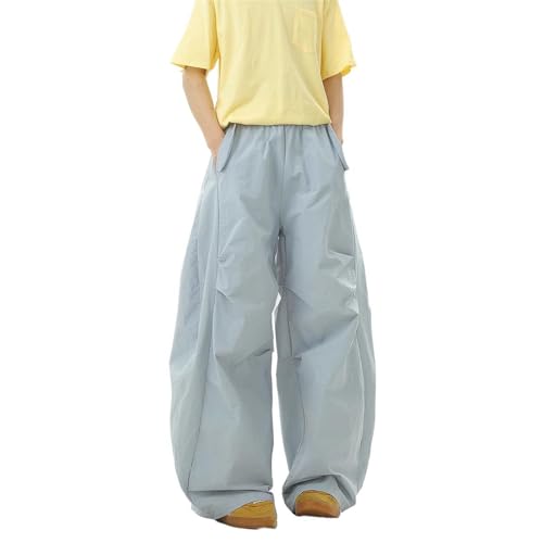 Men's Pants Workwear Ice Silk Embroidered Loose Sport Couple Style Summer Long Pants for Men