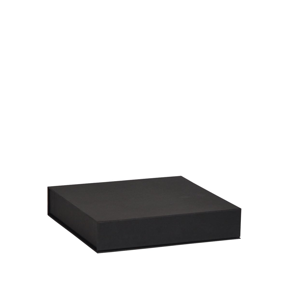 Confezione regalo alimentare di lusso nera magnetica 16,5 cm – Confezione da 10 – Scatola rigida premium per cioccolatini, pasticceria, regali, matrimoni ed eventi