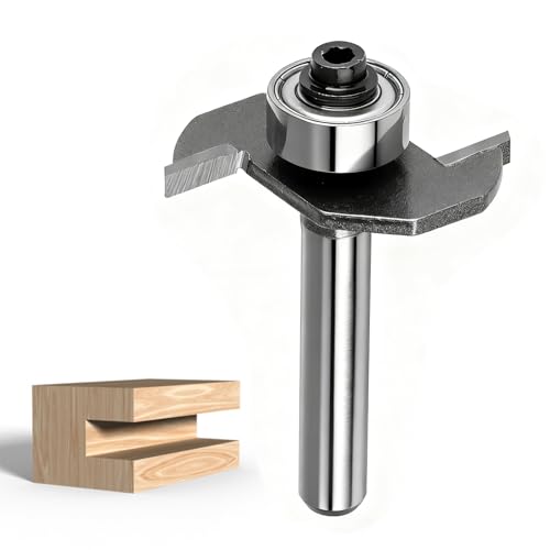 2mm T Slot Router Bit 1/4" Shank 3/32" Slot Cutter Bit Biscuit Jointer Router Bits Woodworking Black Cutter for Slotting Grooving Rebating Applications Knock on Furniture Campervan Motorhome