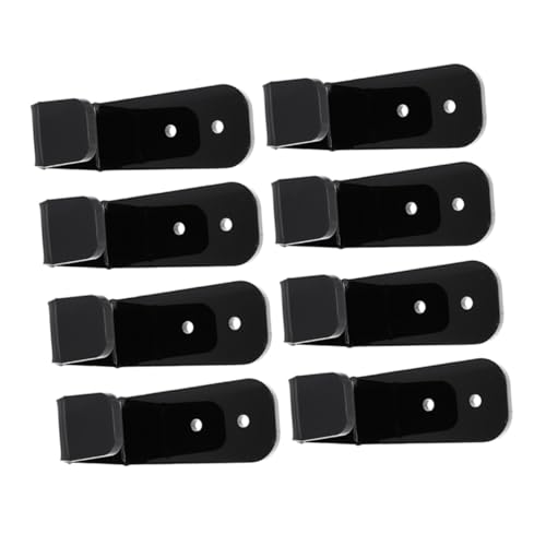 TOYZFRIENDY 4 Pares Soportes Acrílicos para Palos de Hockey y Pesca de Colgadores de Pared Resistentes para Bastones de Senderismo y Esquí Montaje Seguro con Tornillos Organizador