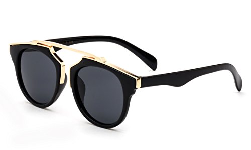 Designer Inspired Kids Girls High Fashion Sunglasses Metal Bridge Plastic Frame4