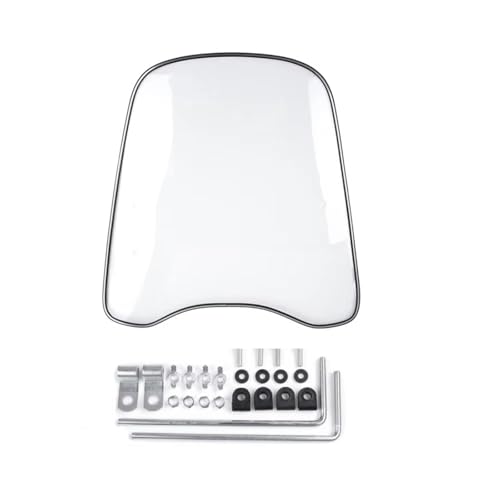 Extension de pare-brise moto aileron transparent résistant au vent pour scooter - 2