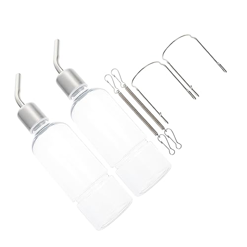GRIRIW Large Rabbit Drinking Bottle Set Pet Water Dispenser for Guinea Pigs Chinchillas