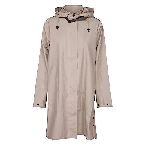 ILSE JACOBSEN Damen Parka Regenjacke RAIN71, Einfarbig, Gr. 42, Grau...