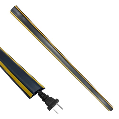 Niesel Ocultador de Cables - Canaleta para Suelo - Cubre Cables de Suelo Resistente a Presión para Hogar, Oficina, Uso Interior y Exterior Multiespacio