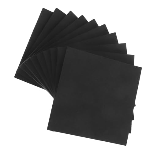 Frcolor 500枚 入り純黒自粘着メモパッド 強粘着で剥がせる付箋紙 会議 学校 オフィス用多用途家用メモステッカー付き紙パッド