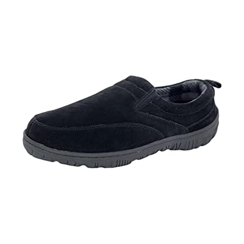 Clarks Men's Suede Slippers with Removable Insole Cover